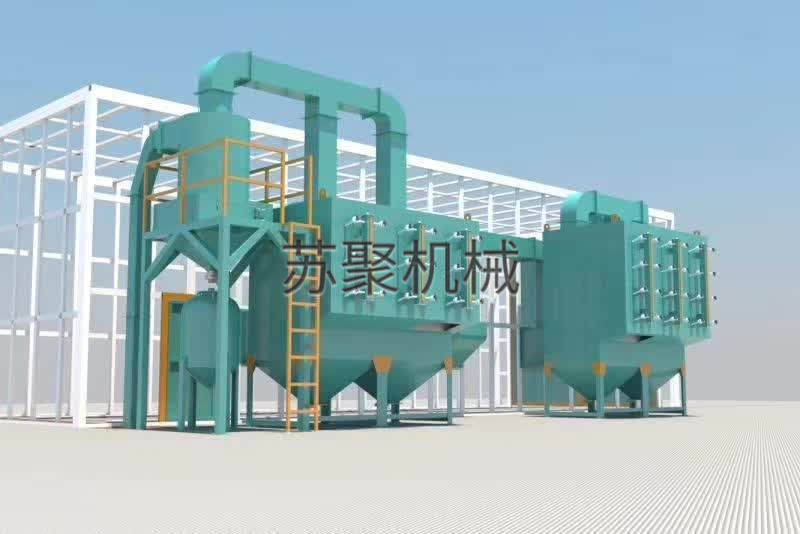 風(fēng)力回收式噴砂房